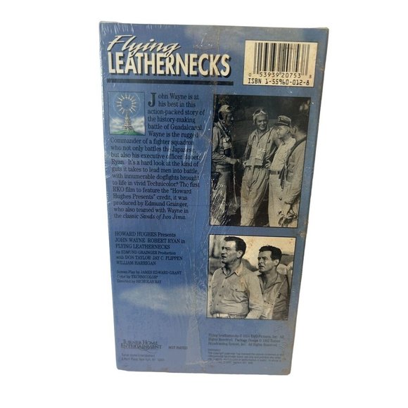 VHS - Flying Leathernecks John Wayne Robert Ryan NEW Sealed - Picture 2 of 3